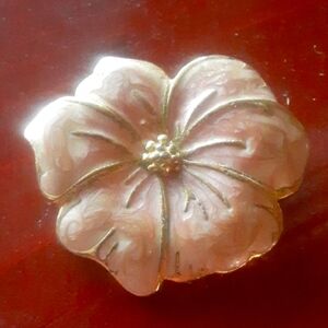 Pink Floral Brooch